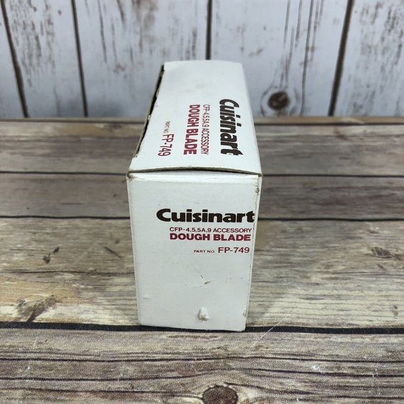 VINTAGE NEW Cuisinart Dough Blade FP-749 Original Box Accessory Attachment - Picture 4 of 10